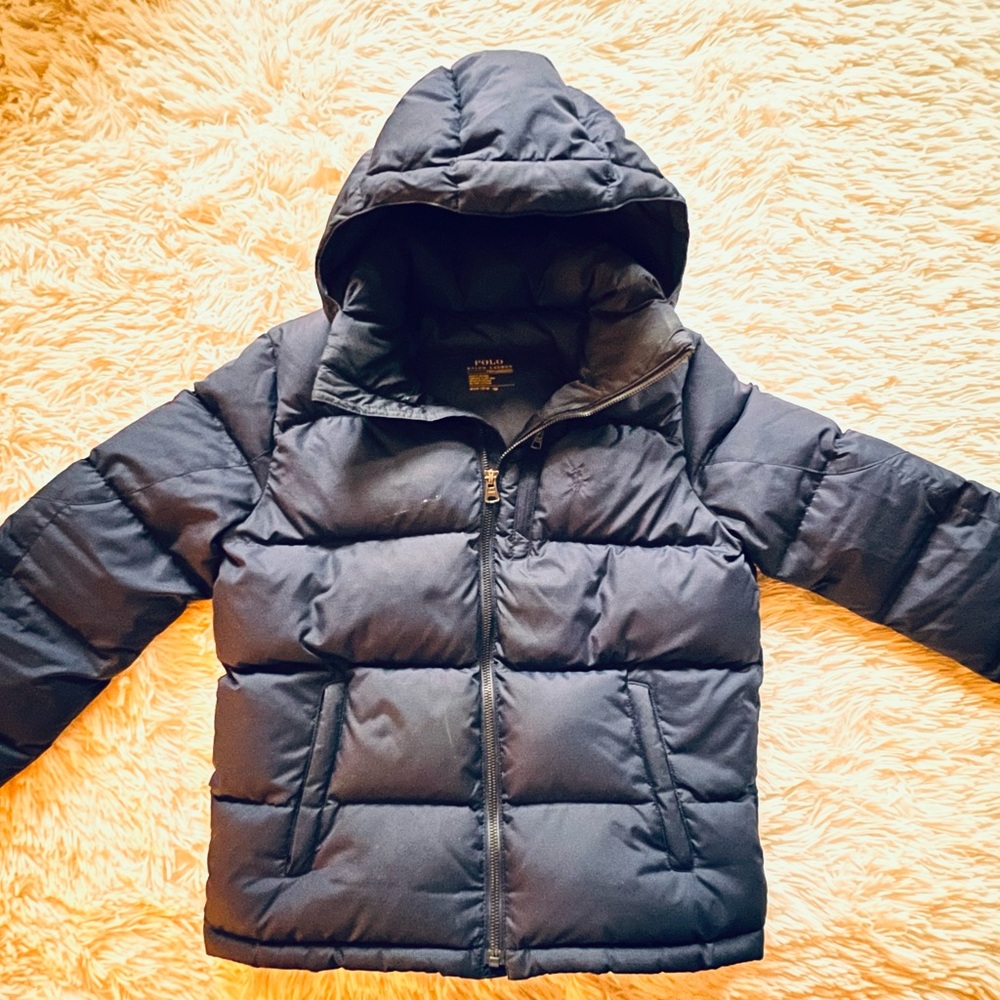Navy Kids Puffer Jacket